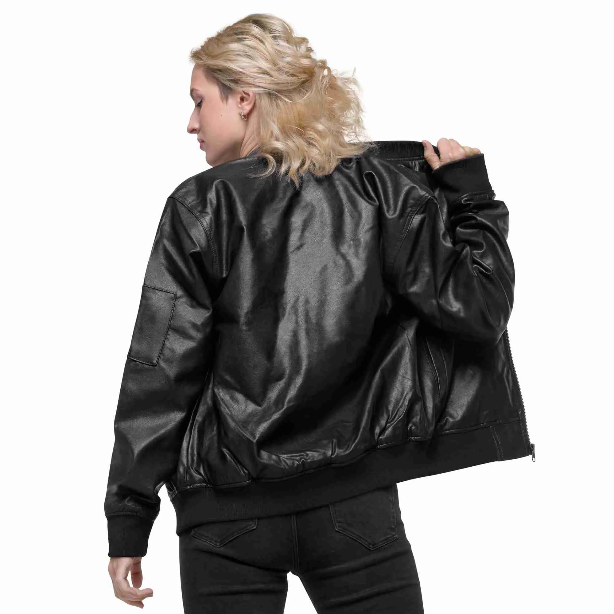 Giacca Bomber in Ecopelle - immagine 5