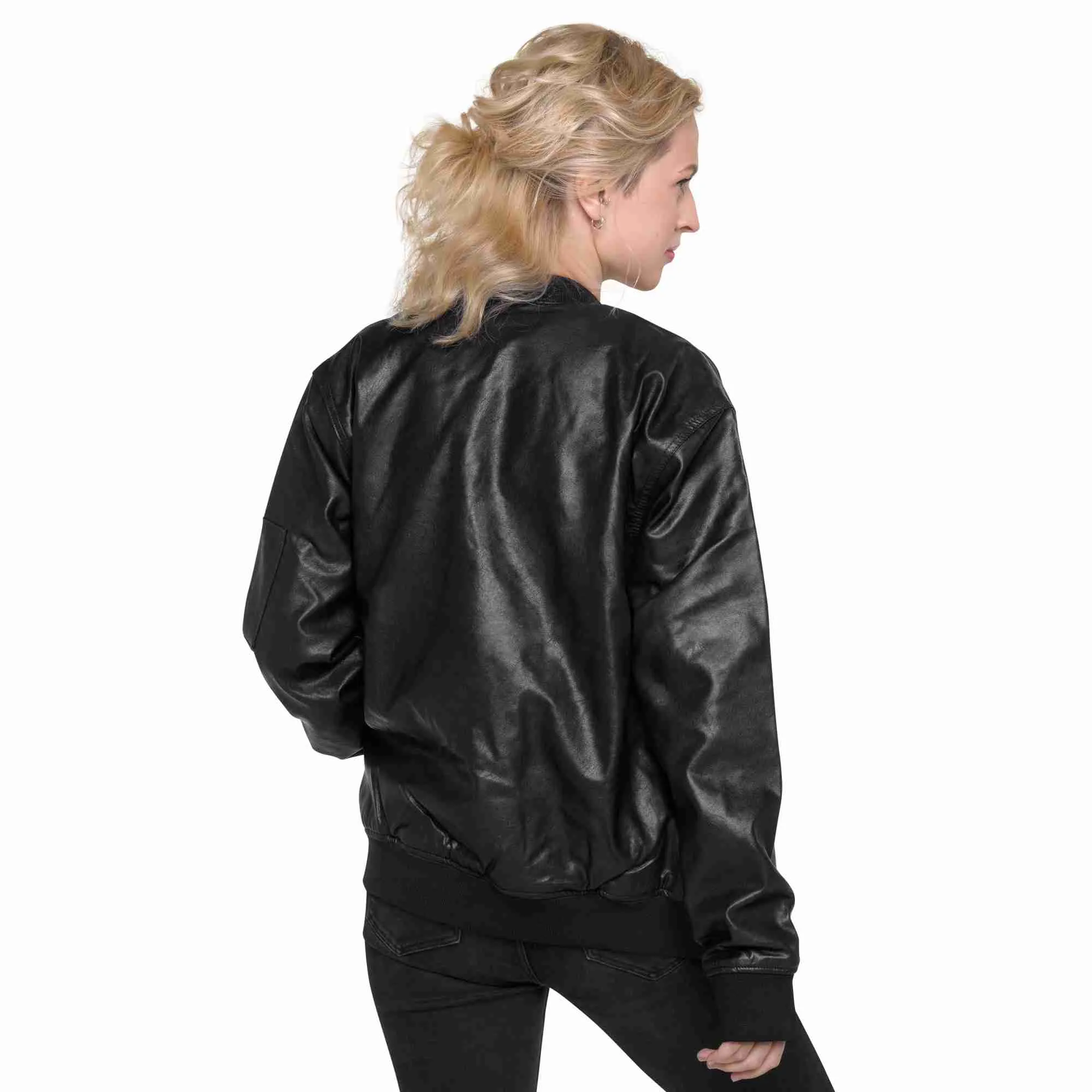 Giacca Bomber in Ecopelle - immagine 4