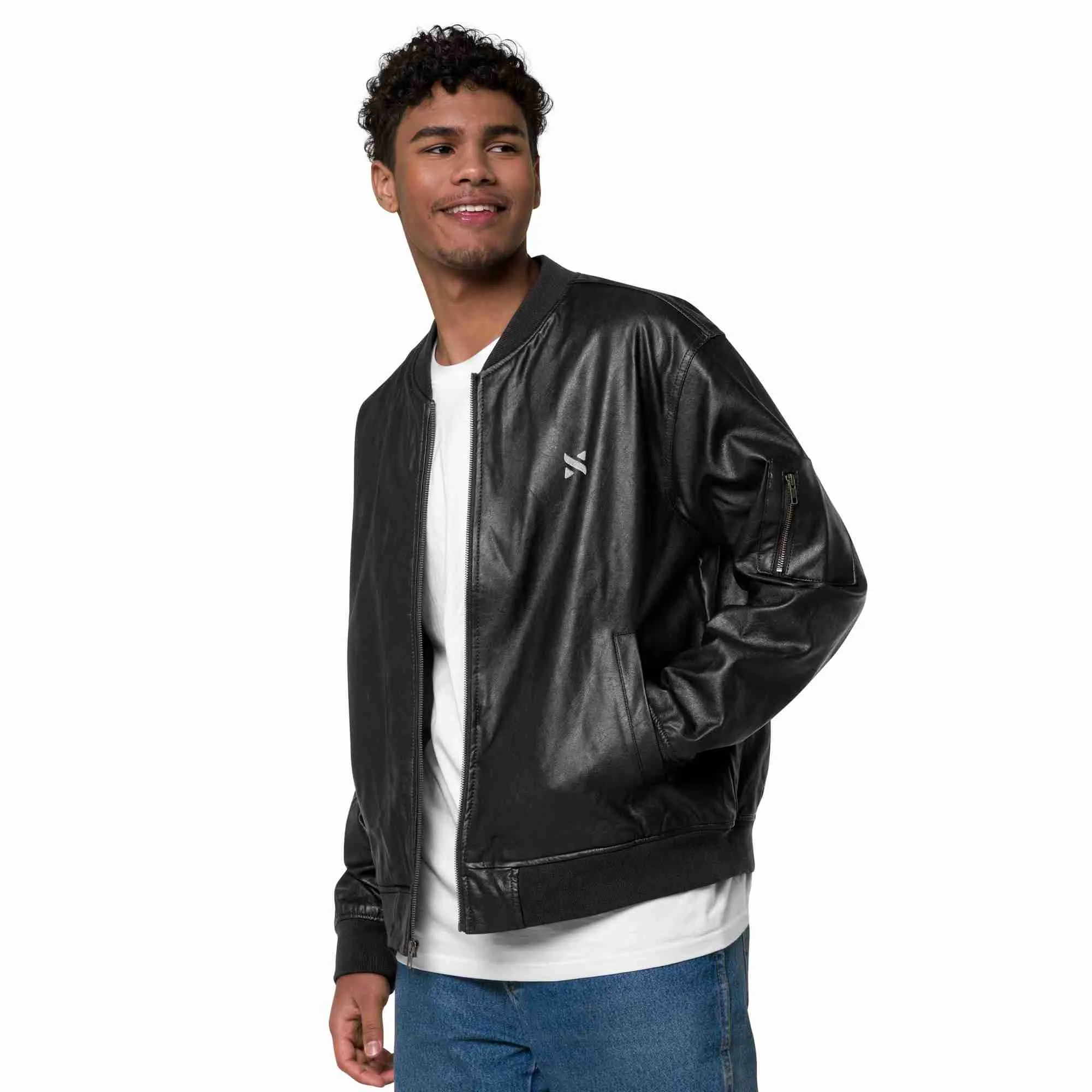 Giacca Bomber in Ecopelle - immagine 3