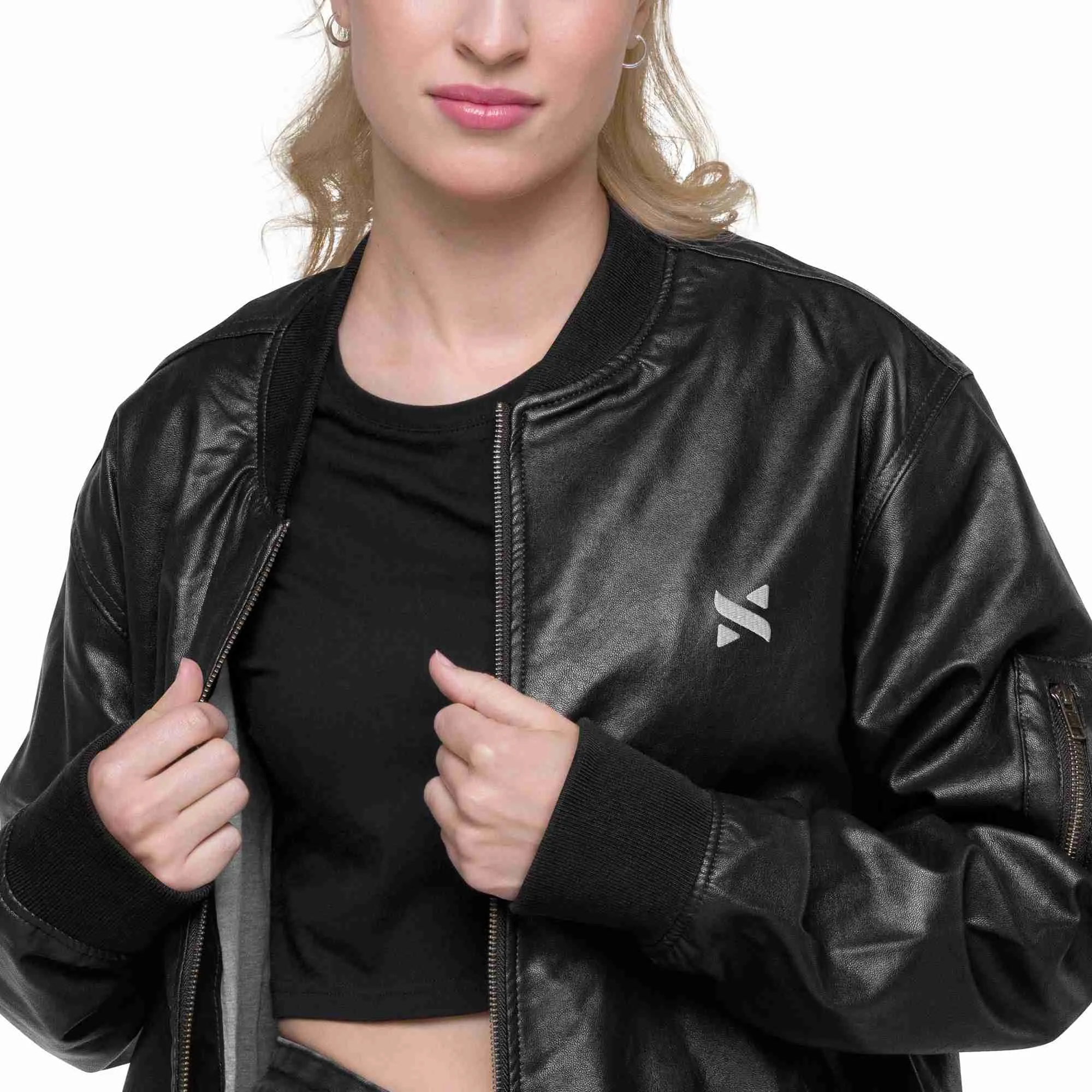 Giacca Bomber in Ecopelle - immagine 3